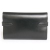 Portefeuille Kelly HERMES cuir de box noir