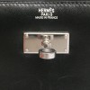 Portefeuille Kelly HERMES cuir de box noir