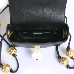 Sac bijou FENDI cuir noir