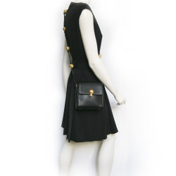 Sac bijou FENDI cuir noir