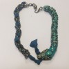 collier LANVIN serpent articulé en résine et strass