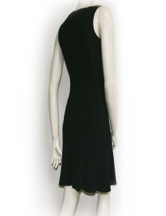 Robe CHANEL en soie noire T34