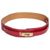 Ceinture Kelly HERMÈS cuir epsom rouge 