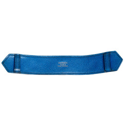 Ceinture  HERMES bicolore noire et bleue