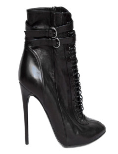 Boots NINA RICCI T 38 cuir noir