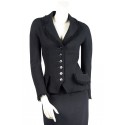 CHRISTIAN DIOR fitted Black wool jacket