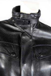 Blouson RALPH LAUREN t2 cuir d'agneau noir