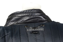 Blouson RALPH LAUREN t2 cuir d'agneau noir