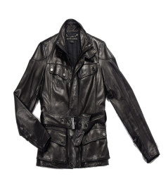 Blouson RALPH LAUREN t2 cuir d'agneau noir