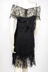 Robe CHANEL  en dentelle noire