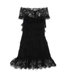 Robe CHANEL  en dentelle noire