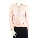 CHANEL tweed jacket pink