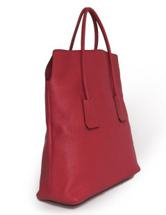 Sac BURBERRY cuir grainé framboise 