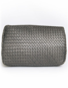 Sac BOTTEGA VENETA cuir tressé gris