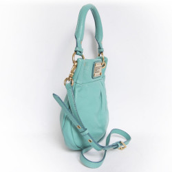 mini sac en cuir turquoise Marc by Marc Jacobs