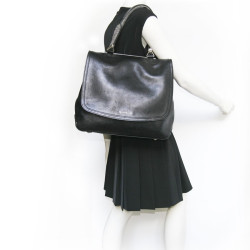 Sac Givenchy cuir noir et galuchat