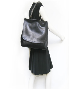 Sac Givenchy cuir noir et galucha