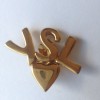 Clips "YSL" YVES SAINT LAURENT dorés