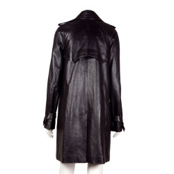 Trench CHANEL en cuir d'agneau T 