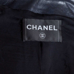 Trench CHANEL en cuir d'agneau T 