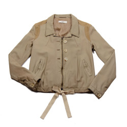 Blouson PRADA t 44 it agneau beige