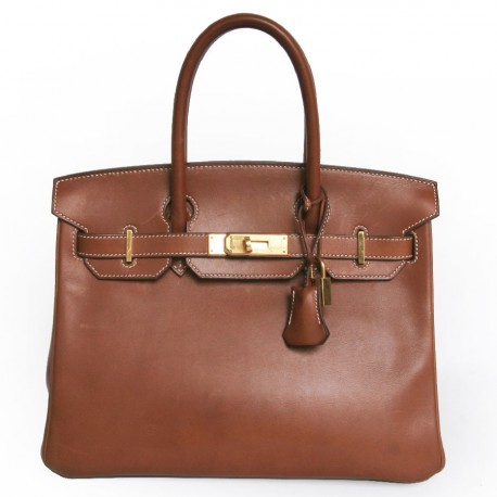 Birkin HERMES 30 veau  barenia naturel