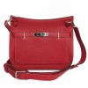 Sac jypsière HERMES veau grainé rouge