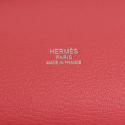 Sac jypsière HERMES veau grainé rouge