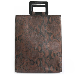 sac YVES SAINT LAURENT python marron