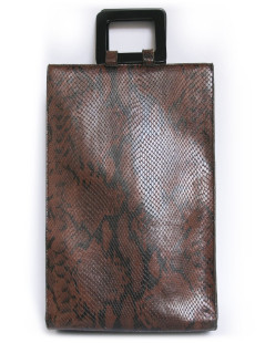 sac YVES SAINT LAURENT python marron