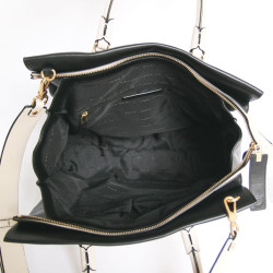 Sac MARC BY MARC JACOBS cuir bicolore noir et blanc 