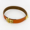 Ceinture médor HERMES T 68 orange