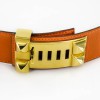 Ceinture médor HERMES T 68 orange