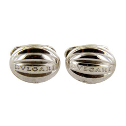 Boutons de manchette BULGARI ARGENT 