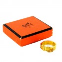 HERMES ring in gold plated metal size 63 EU