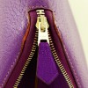 Porte-carte HERMES cuir grainé violet