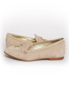 mocassins TOD' S T 38.5 daim beige