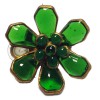 Emerald ear MARGUERITE DE VALOIS clips