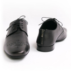 Chaussures "Michigan derby" LOUIS VUITTON en cuir noir T43