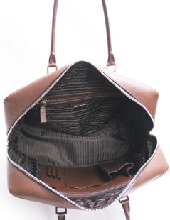 Sac Prada en toile marron