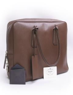 Sac PRADA en toile marron