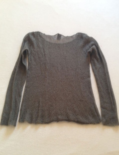 Pull Swildens gris en maille mohair