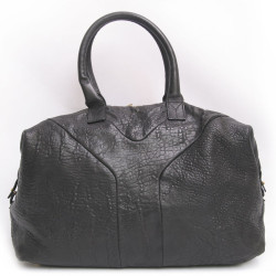 Sac YSL  "Y" cuir vieilli noir