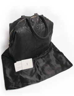 Sac YSL  "Y" cuir vieilli noir