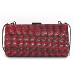 Minaudière en cristal mesh rubis SWAROVSKI