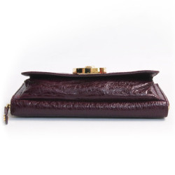 Sac pochette JIMMY CHOO lie de vin