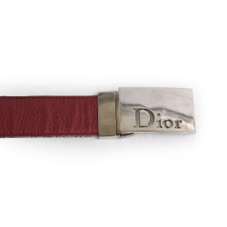 Ceinture DIOR t95  toile monogram beige et marron