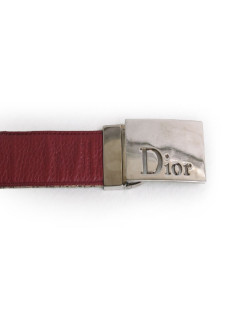 Ceinture DIOR t95  toile monogram beige et marron