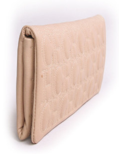 Pochette CAROLINA FERRERA cuir beige matelassé