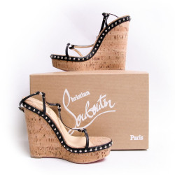 Sandales compensés CHRISTIAN LOUBOUTIN T38,5